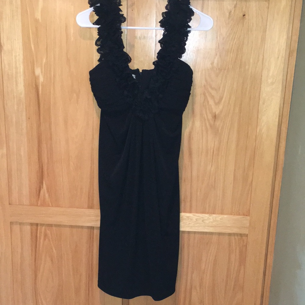 Maggy London little black dress women’s 8 EUC